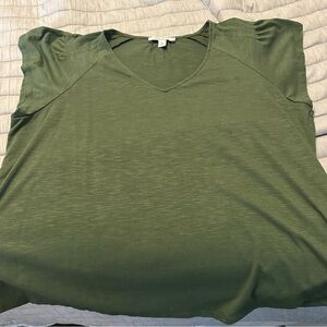 Nine West flowy top green  XL